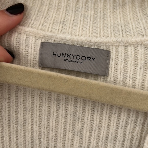 Hunkydory Stockholm Knit Cream/Grey Dress - Picture 2 of 6